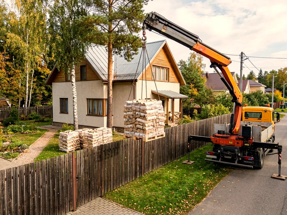 Круговая поленница holzhausen, Рождествено, улица Кленовая, 4